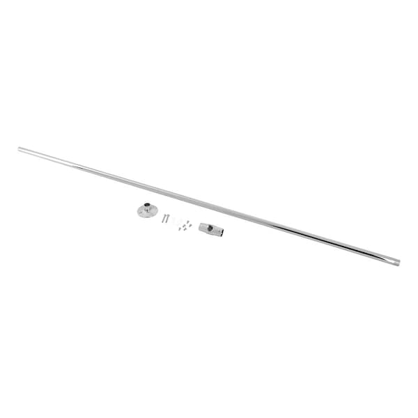 Vintage 48" Ceiling Support, Polished Chrome